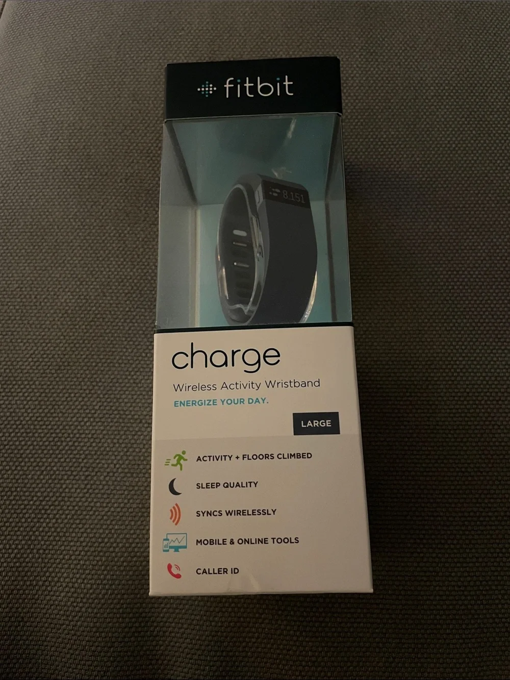 Brand New Fitbit Charge Wireless Activity Wristband Size Large- Black